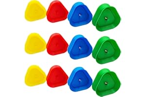 Mokkker 4Pcs Hands-Free Playing Card Holder,Plastic Triangle Shaped Poker Rack Holder Playing Card Stands Hands Free for Part