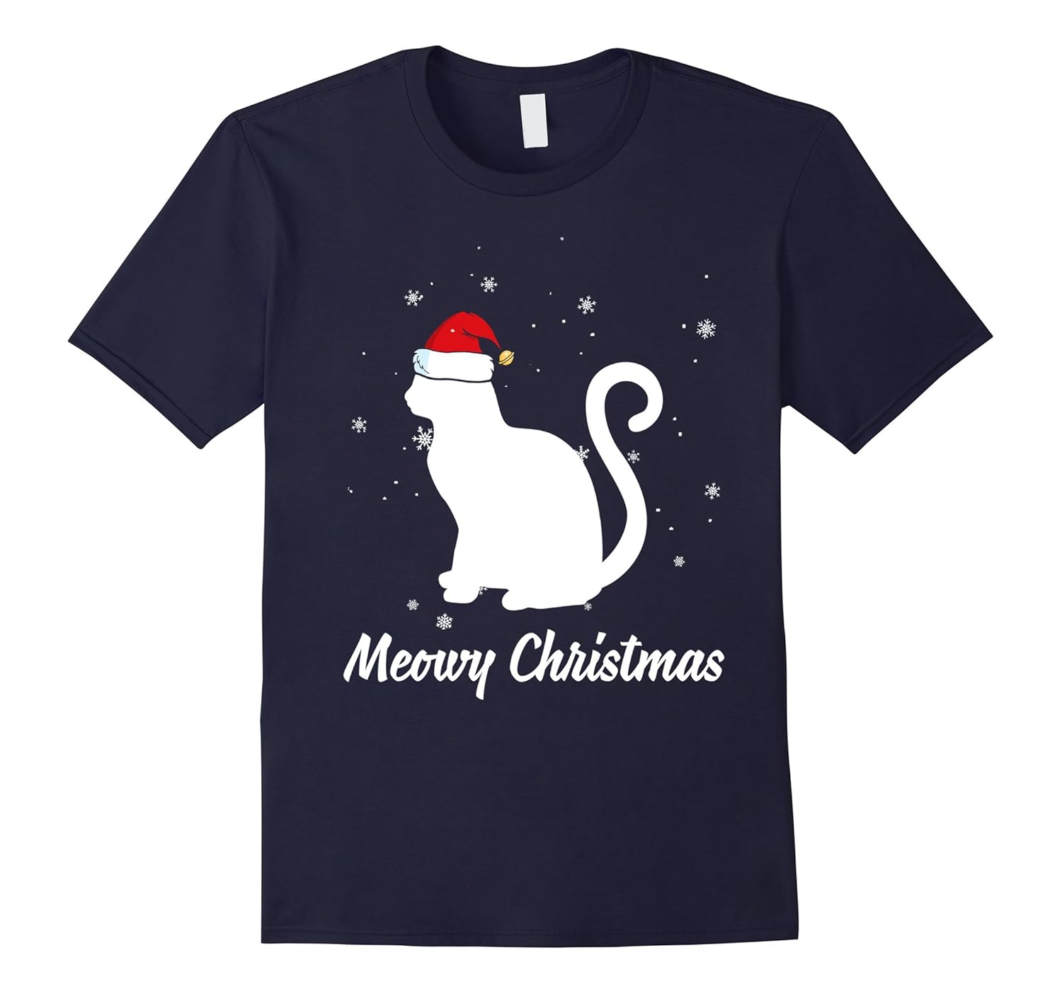 Meowy Christmas T-Shirt, Xmas Cat T-Shirt 2017-ANZ