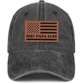 Best Papa Ever Hat American Flag Baseball Cap