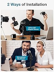 InnoGear Desktop Microphone Stand, 4 Pack Upgraded