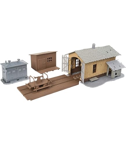 Amazon.com: Faller 120165 2 Stall Engine shed HO Scale Building
