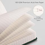 RETTACY A5 Lined Hardcover Notebook 2-Pack 376 Pages 100gsm view 3