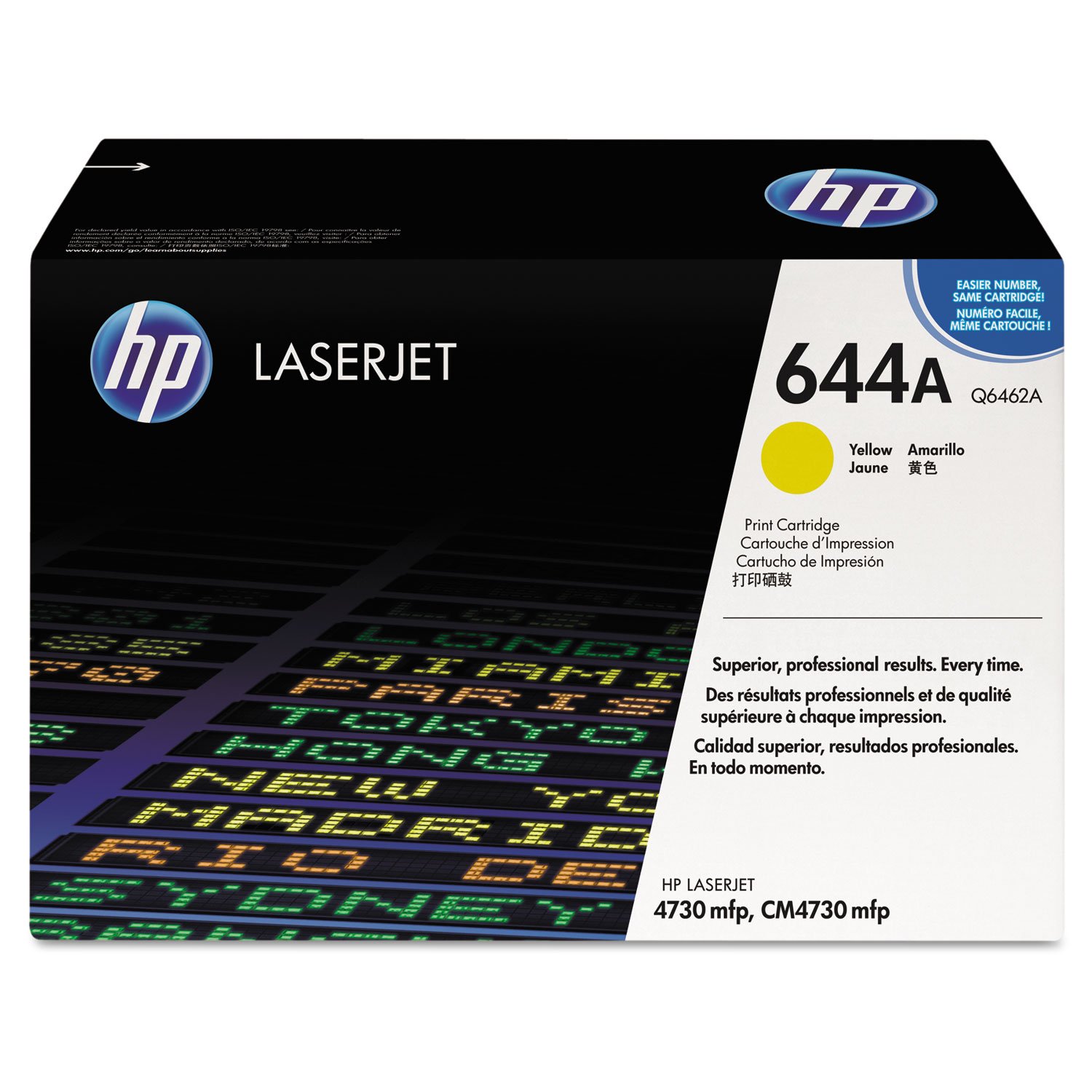 HP Q6462A 644A Original LaserJet Toner Cartridge, Yellow, Pack of 1