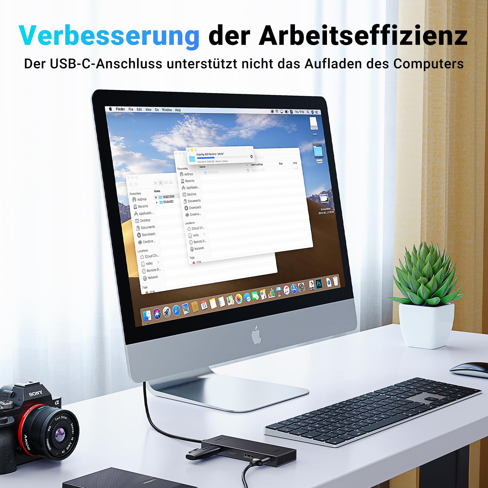 UGREEN USB C Hub 10 Gbps, Adapter Mit 2 USB C 3.2 und 2 USB 3.2 Ports, Hochgeschwindigkeits Multiport Splitter für iPhone 17 Serie, Galaxy S25 Serie, MacBook, iMac, iPad, Chromebook und Mehr 4