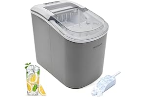 FRIGIDAIRE EFIC189-Silver Compact Ice Maker, 26 lb per Day, Silver