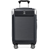 Travelpro Platinum Elite Expandable Hardside Spinner Luggage, Shadow Black, Carry-on
