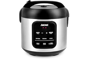 AROMA® Digital Rice Cooker, 4-Cup (Uncooked) / 8-Cup (Cooked), Steamer, Multicooker, Slow Cooker, Oatmeal Cooker, Auto Keep W