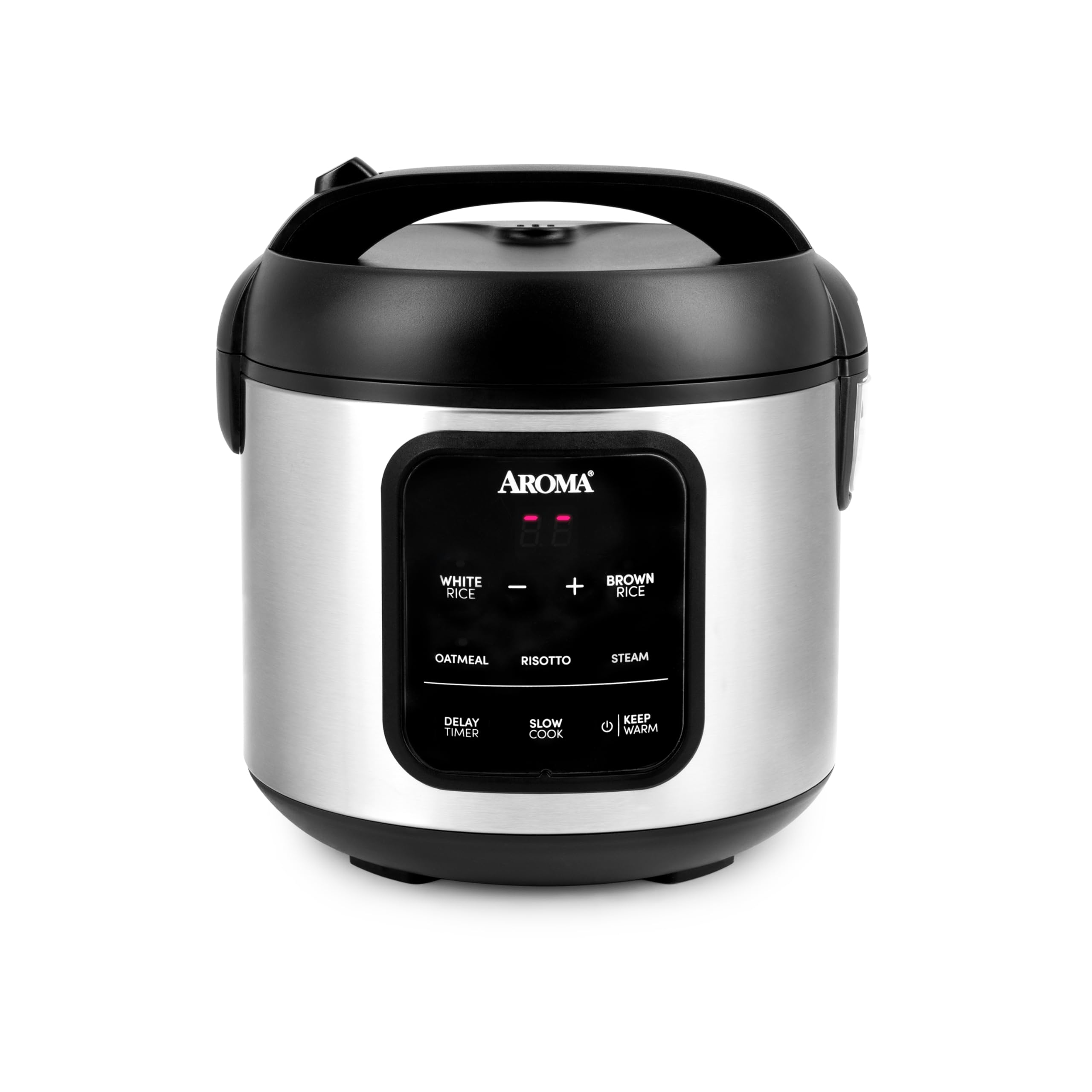 Photo 1 of (PARTIAL SET) (MISSING INTERAL POT) AROMA® Digital Rice Cooker, 4-Cup (Uncooked) / 8-Cup (Cooked), Steamer, Multicooker, Slow Cooker, Oatmeal Cooker, Auto Keep Warm, 2 Qt, Stainless Steel Exterior