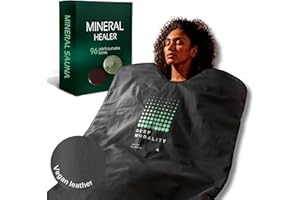 DEEP MODALITY PRO m3 (Mineral Edition) Sauna Blanket, Far Infrared Sauna, Infrared Sauna Blanket, Home Sauna, Personal Sauna, Infared Sauna, for Detox & Recovery - Temp control 77-176f, 20-60 min, 6ft x 3ft