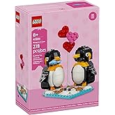 LEGO Penguins in Love Building Set – Cute Animal Display Model, Romantic Valentine’s Day Collectible, Gift for Couples Fans - 40886