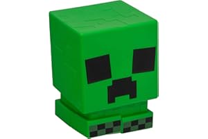 Paladone Minecraft Creeper SquishyGlo Silicone Light, Officially Licensed Cordless & Rechargeable Gaming Lamp for Kids and Teens, Bedroom Décor, Collectible Merchandise, Green