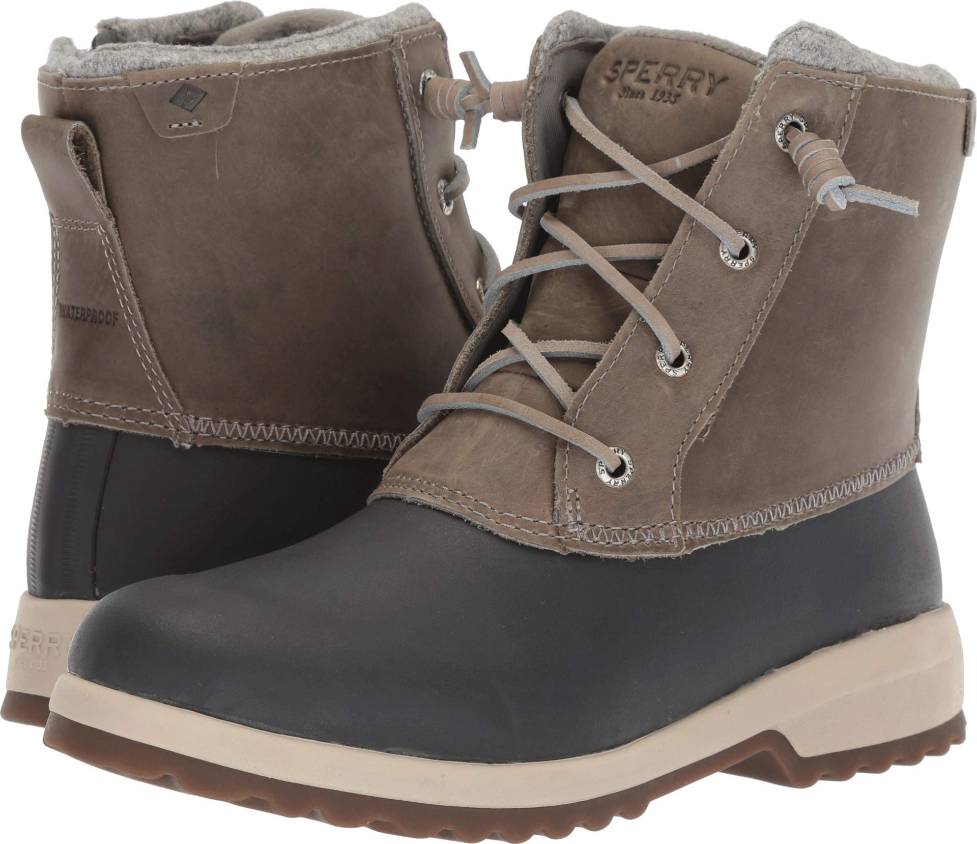 Sperry Women’s Maritime Repel Boots, Grey, 8.5