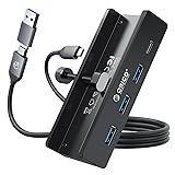 ORICO USB Hub 3.0, Clamp USB Hub with Extra Power