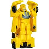 Transformers EarthSpark 1-Step Smash Changers Bumblebee 4-Inch Action Figure, Robot Toys for Boys and Girls 6 and Up