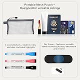 AGM Dry Erase Mini Whiteboard A4 Pink with 3 Pens Eraser Mesh Bag view 6