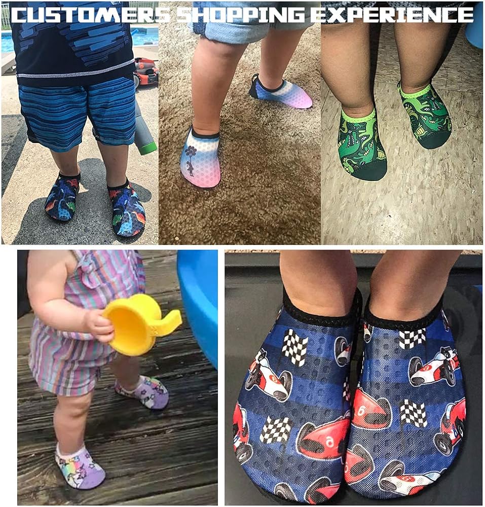 Centipede Demon Kids Water Shoes Girls Boys Outdoor Quick Dry Barefoot Aqua Socks for Sport Beach Swim Surf 9.5-10 Toddler