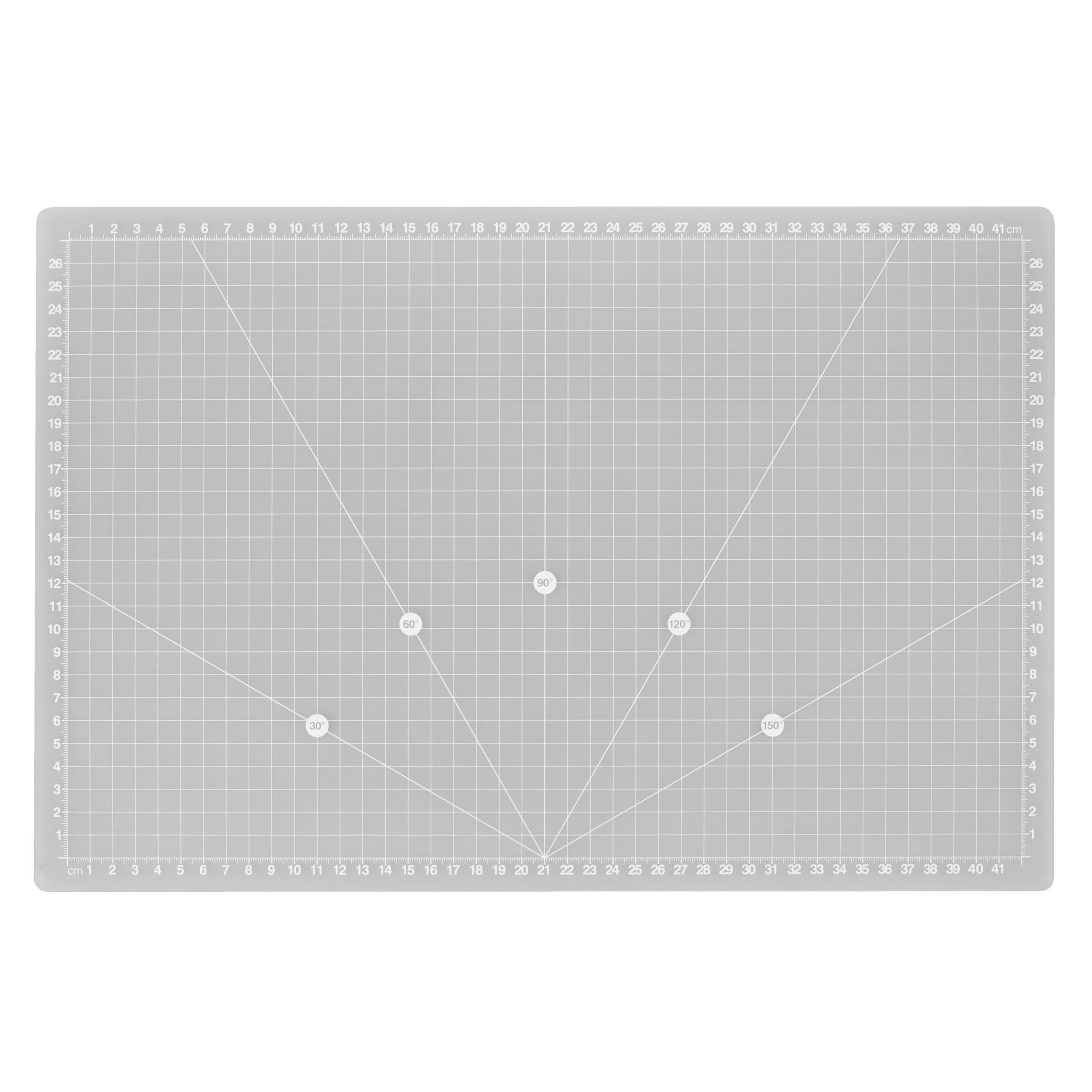 PURElite A3 Translucent Self-Healing Craft Cutting Mat 45 x 30cm, Light Box Compatible, cm Grid with Angle Markings, 3mm Thick Hobby Board for Sewing Quilting Fabric Model Making