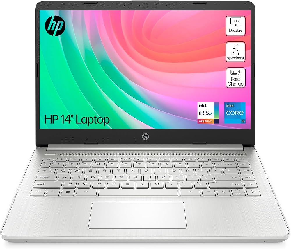 HP 14 Series Laptop 14s-dq5010sa Intel Core i5 16GB 512GB SSD FHD