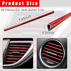 Kewucn 20 PCS Car Air Conditioner Vent Decorative