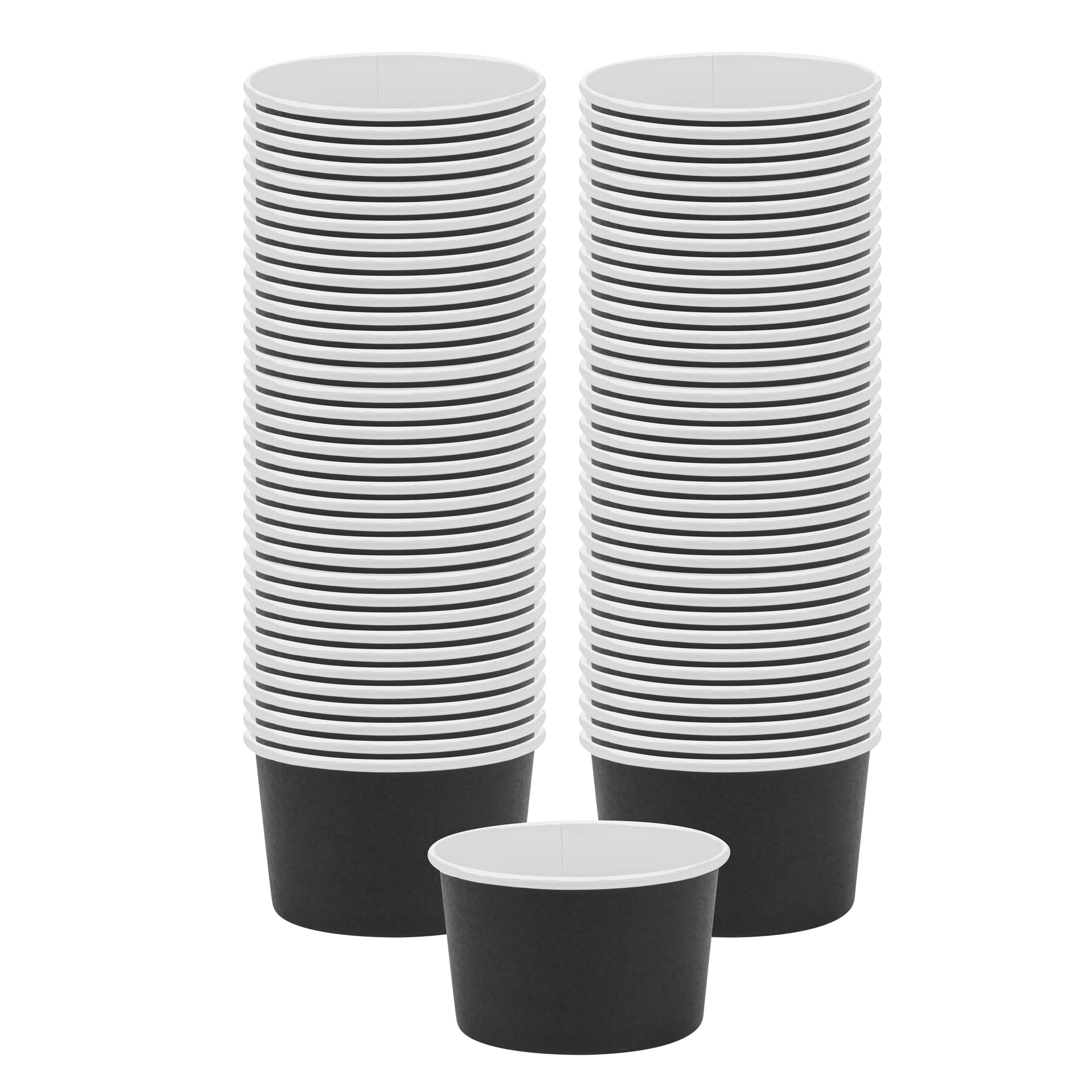 Photo 1 of Coppetta 5-Ounce Dessert Cups, 200 Disposable Ice Cream Cups - Lids Sold Separately, Sturdy, Black Paper Frozen Yogurt Bowls, For Hot And Cold Foods, Perfect For Gelato Or Mousse - Restaurantware