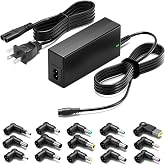 90W Universal AC Adapter Laptop Charger Replacement for Dell HP Acer Asus Lenovo IBM Toshiba Samsung Sony Fujitsu Notebook Ultrabook Chromebook Power Supply Cord with 15 Tips