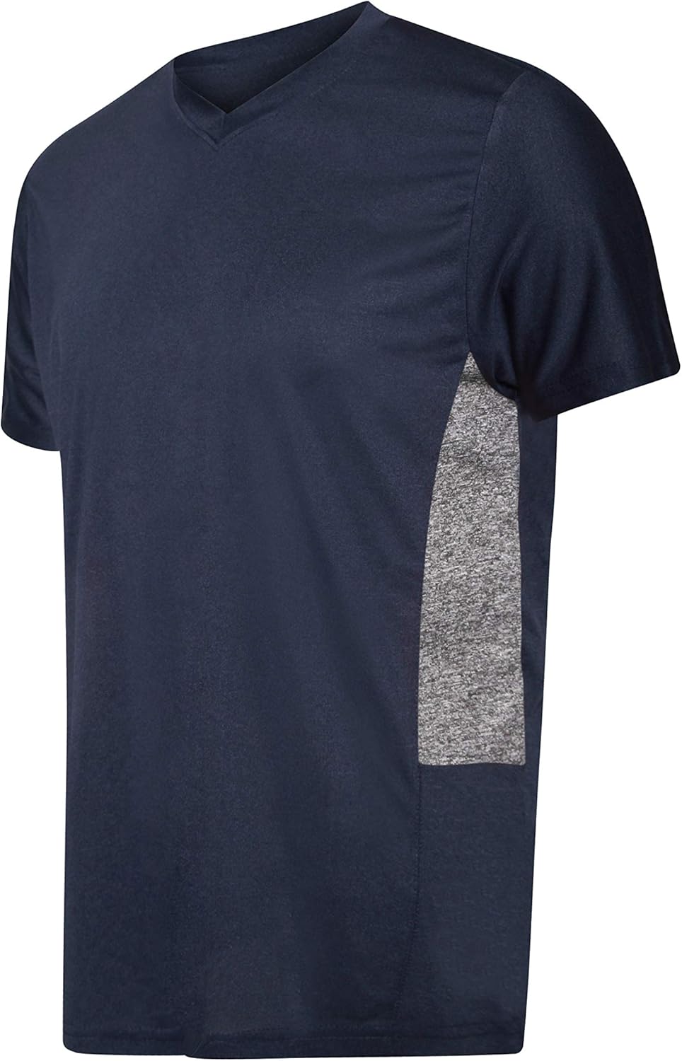 5 Pack: Men’s V-Neck Dry-Fit Moisture Wicking Active Athletic Tech Performance T-Shirt: Clothing