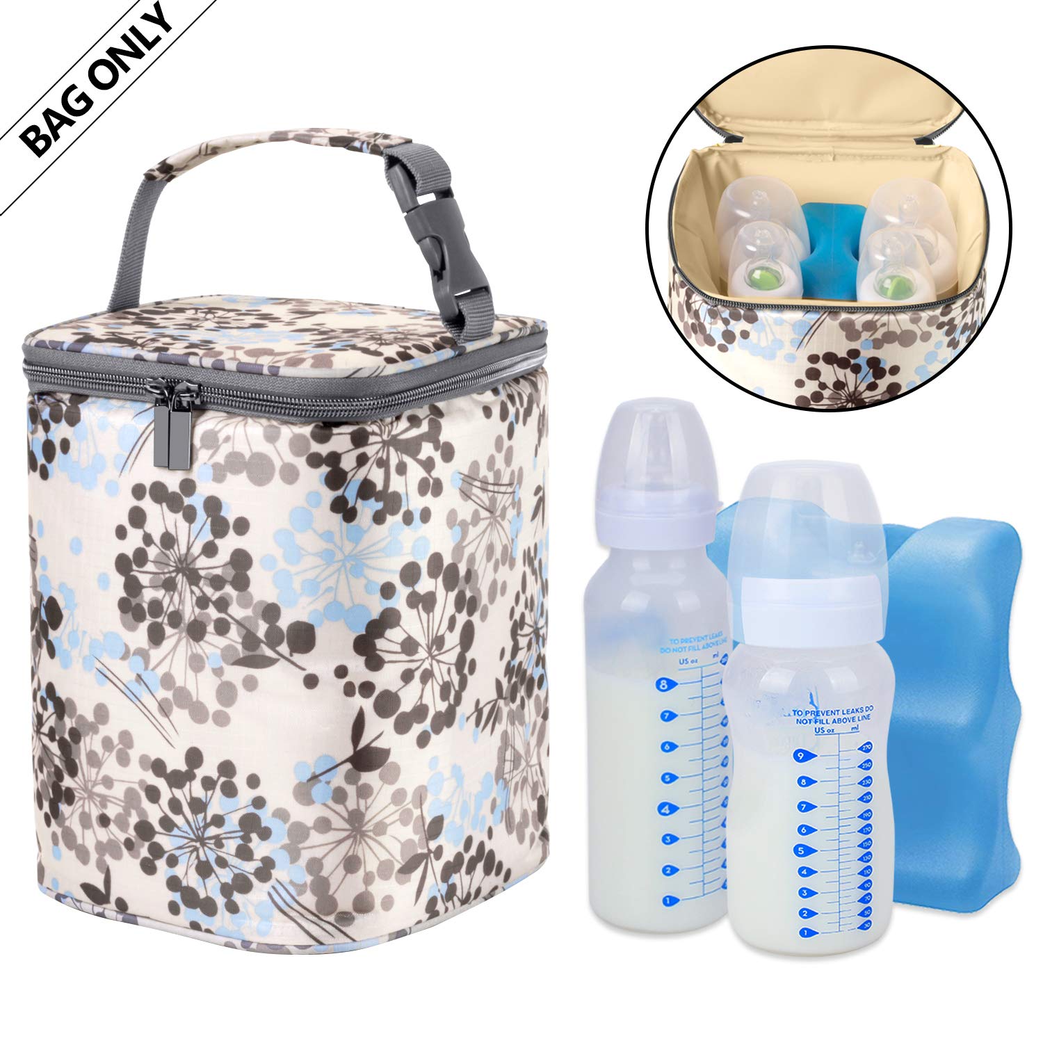 Warming Bags Baby Baby Bottles Bag for up to 4 Large 9 Ounce Bottles