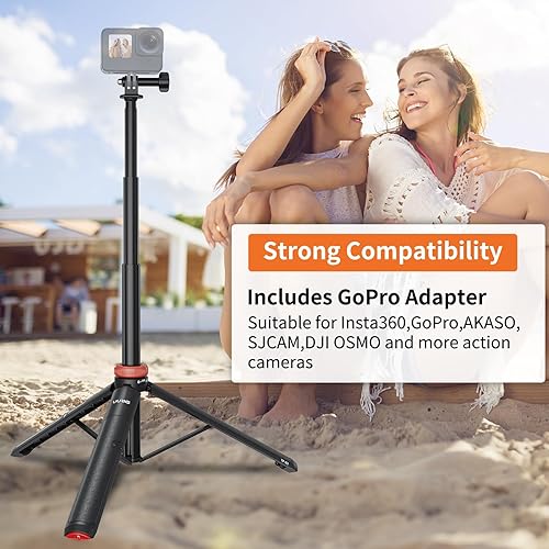 UURig Extendable Selfie Stick Tripod for GoPro Max Hero 10