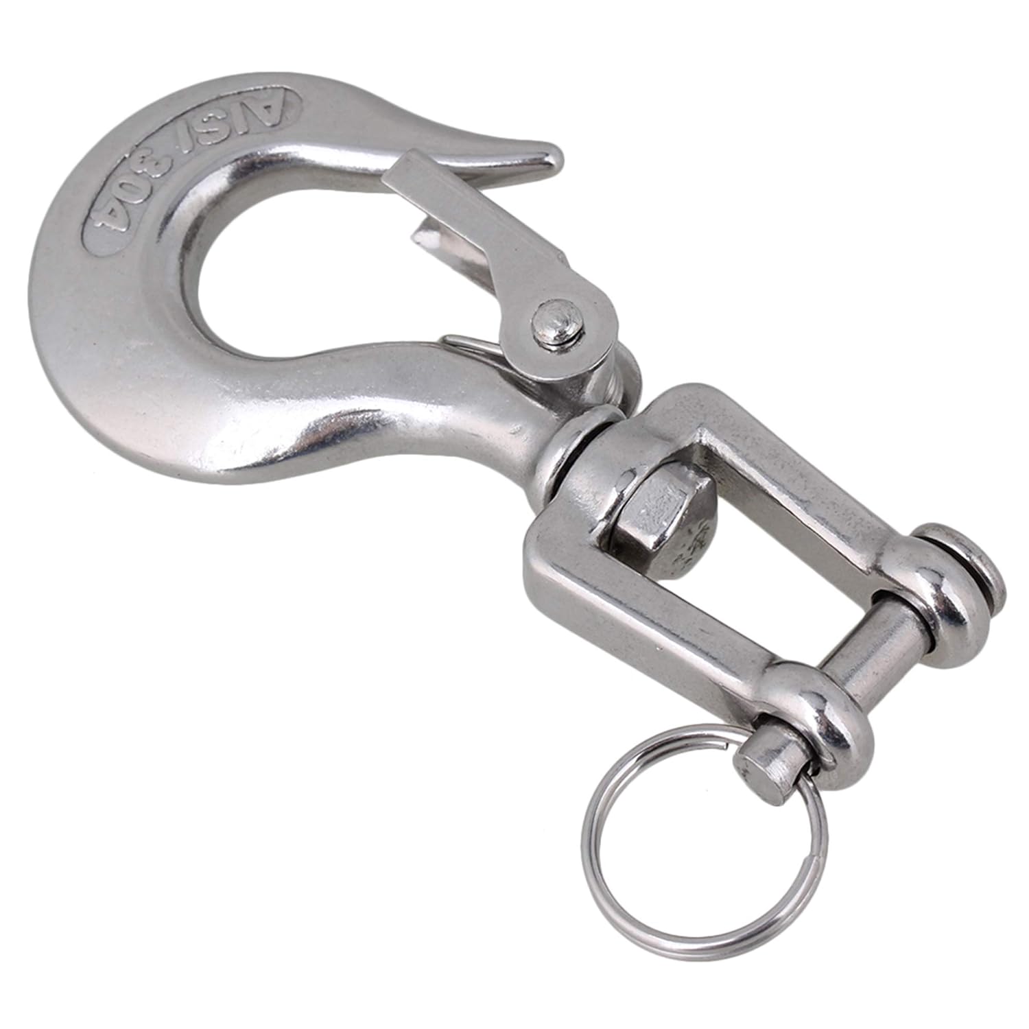 304 Stainless Steel Swivel Clevis Hook Swivel Lifting Hook with Clevis