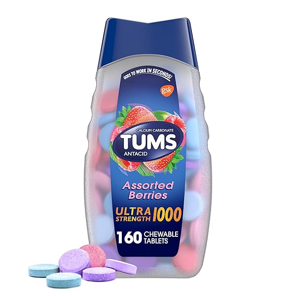 TUMS ULTRA STRENGTH CHEWABLE ANTACID TABLETS FOR HEARTBURN...