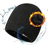 Oversized L/XL/XXL DryKnit™ Waterproof Merino Wool Blend Beanie Fleece Lined Knit Hat for All-Weather Winter