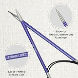 KnitPro Zing Fixed Circular Needles 40in 100cm Size 4.5mm view 2