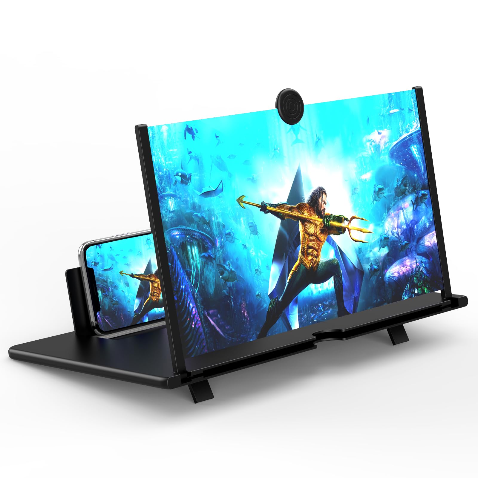 Photo 1 of 18" Screen Magnifier for Cell Phone ? 3D HD Magnifying Projector Screen Enlarger Expanders for Movies, Videos and Gaming ? Foldable Phone Stand with Screen Amplifier?Compatible with All Smartphones