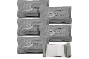 PrimaCare WB-7706 6" Israeli Emergency Bandage – Compression Trauma Wound Dressing, Sterile Vacuum-Sealed for Bleeding Contro