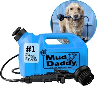 Mud Daddy 8 Litre Portable Pet Wash Device Blue Muddy Walks Grooming
