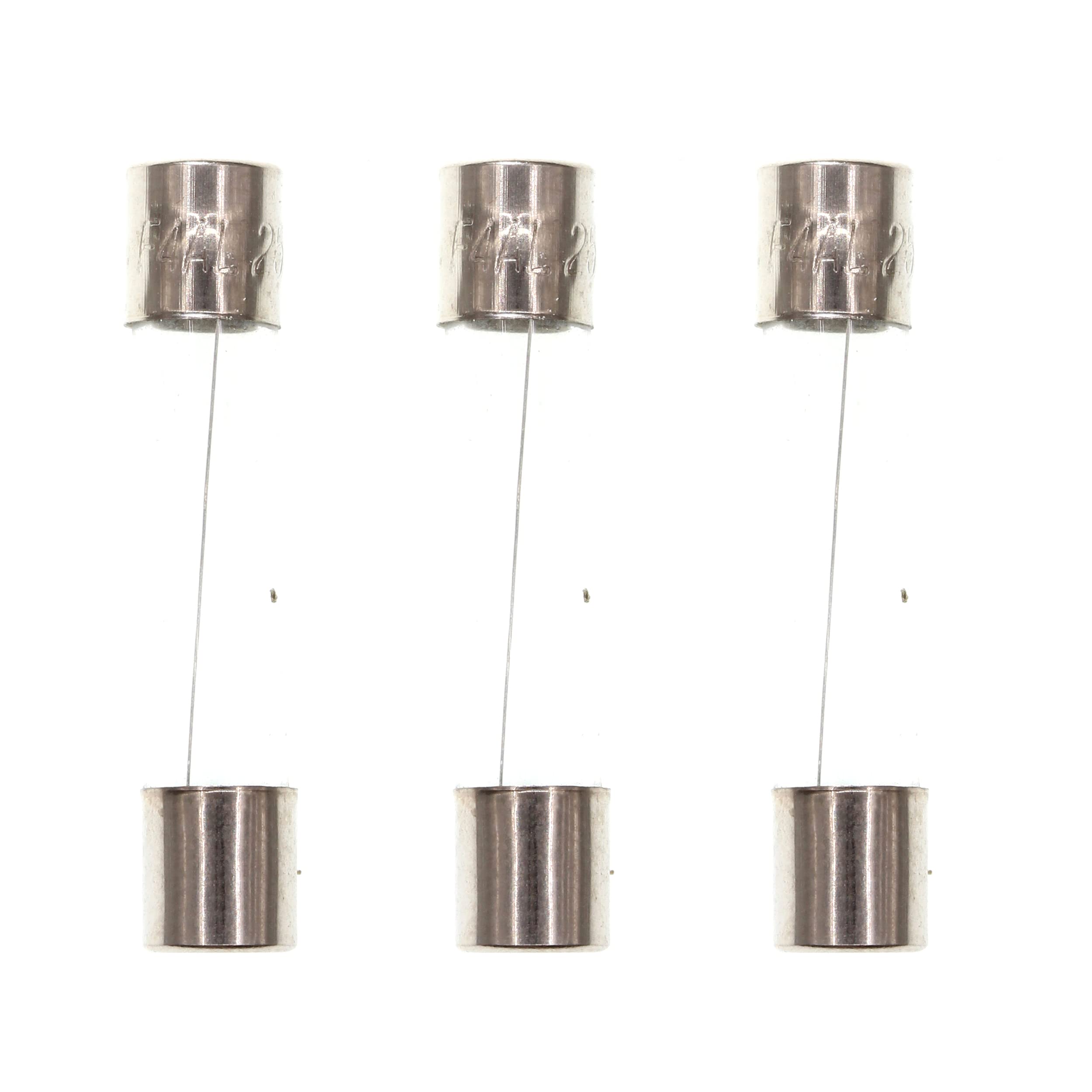 HUABAN 25 Pieces F4AL250V 4A 4 Amp 250V 6 * 30mm Fast-Blow Glass Fuse
