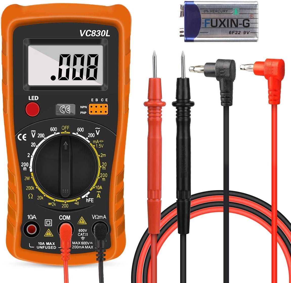Multimeter, Digital Multimeter, Multimeter Stromprüfer Digitales Voltmeter Amperemeter Ohmmeter