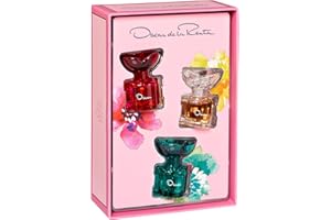 Oscar de la Renta Mini Perfume Spray Trio Gift Set for Women - Esprit D'Oscar 0.25 Fl. Oz., Oscar Collection Rose 0.25 Fl. Oz., & Oscar Collection Jasmine 0.25 Fl. Oz.