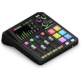 R&Oslash;DE R&Oslash;DECaster Duo Compact Audio Production Studio, Black | Podcasting, Streaming, Music Production and Content Creation (Black)