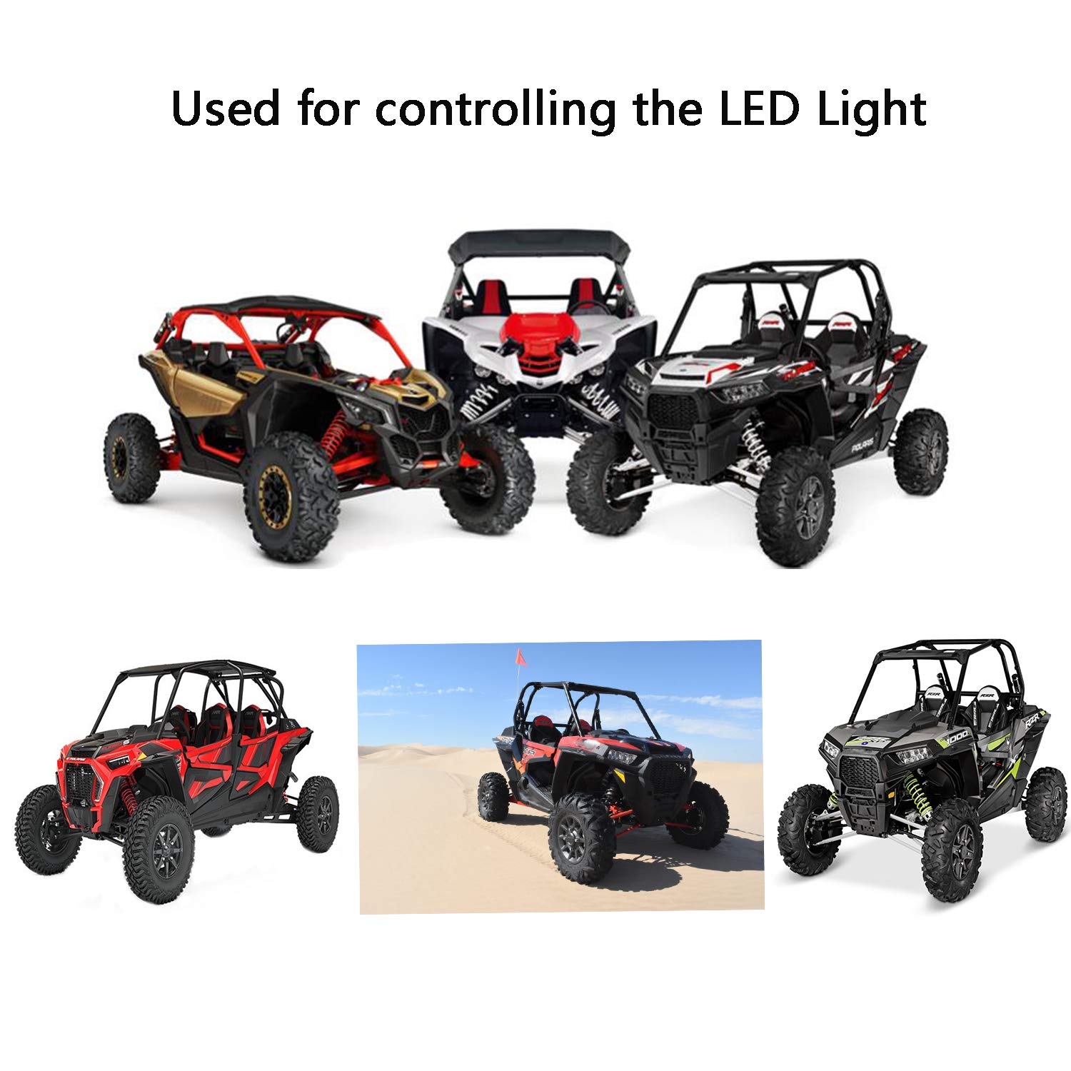 5pin LED Light Bar Rocker Switch & Rear Lights Rocker Switch ONOFF LED Light UTV Rocker