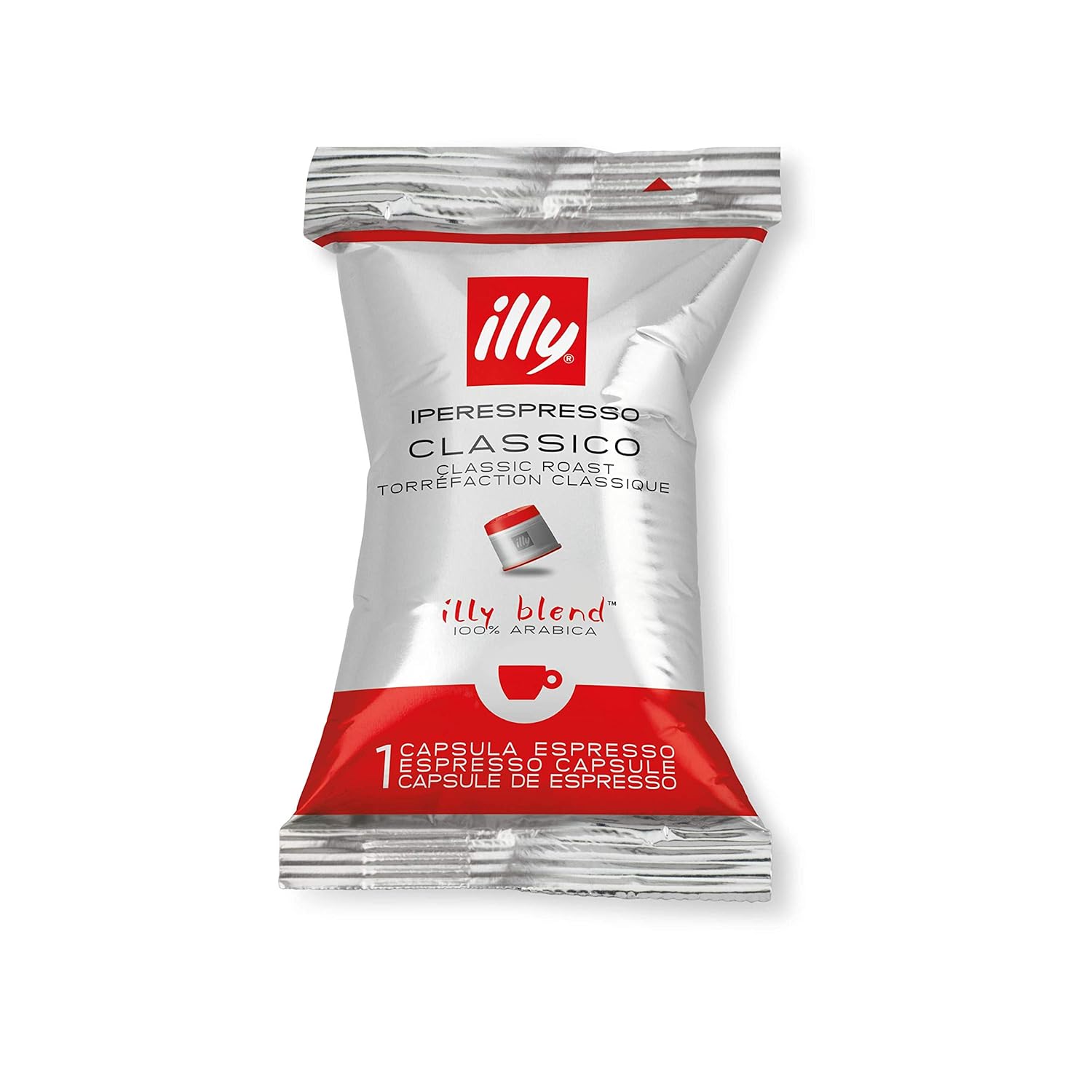 illy Kaffee, Iperespresso Kaffeekapseln Classico, klassische Röstung - 1 Verpackung mit 100 Kaffeekapseln