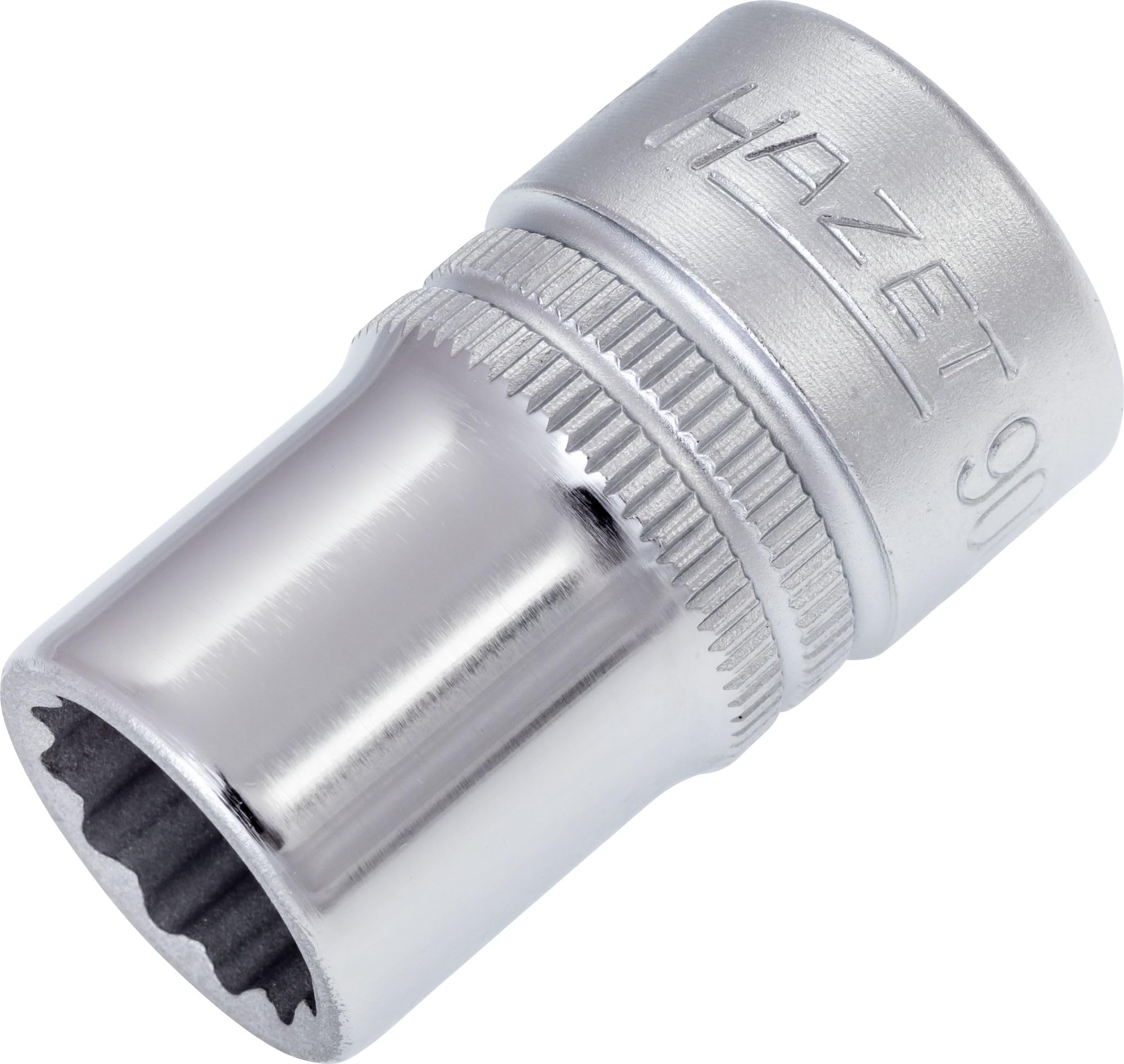 HAZET 900Z-13 38 mm 12-Point Traction Profile Socket - Chrome-Plated/Polished