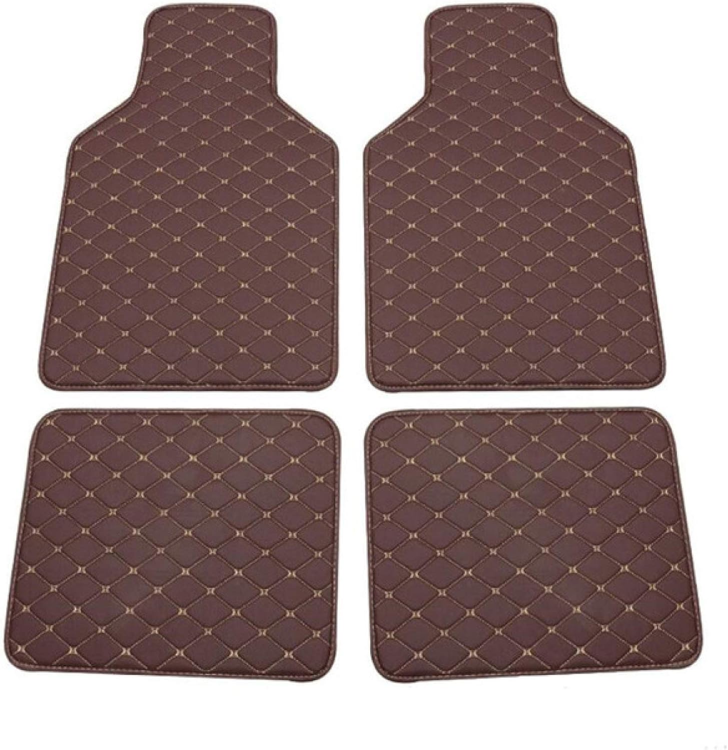 BYWWANG Universal Car Floor mat for LHD & RHD car Leather