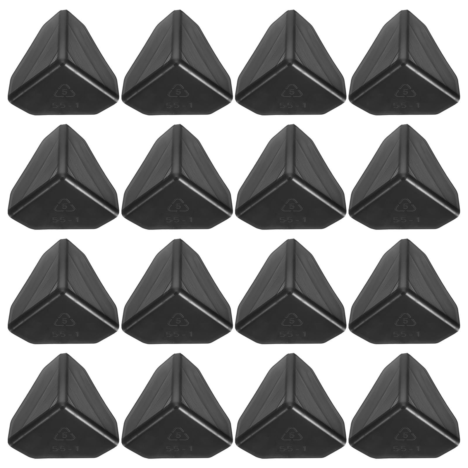 DOITOOL 100Pcs Plastic Corner Protector Box Packaging Protectors Baby Proofing Corner Guards Home Furniture Anti- collision Corner Covers for Furniture Corner (Black)