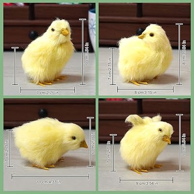 Buy 4 Pcs Realistic Plush Little Chick Figurine Lifelike Furry Animal Toy Simulated Chicken Sound Photography Props Chicken Decor 4 Poses Online In Indonesia B08p748hcm
