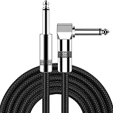 New Bee 3m/10ft Guitar Cable 1/4 Straight to Right Angle 22AWG view 1