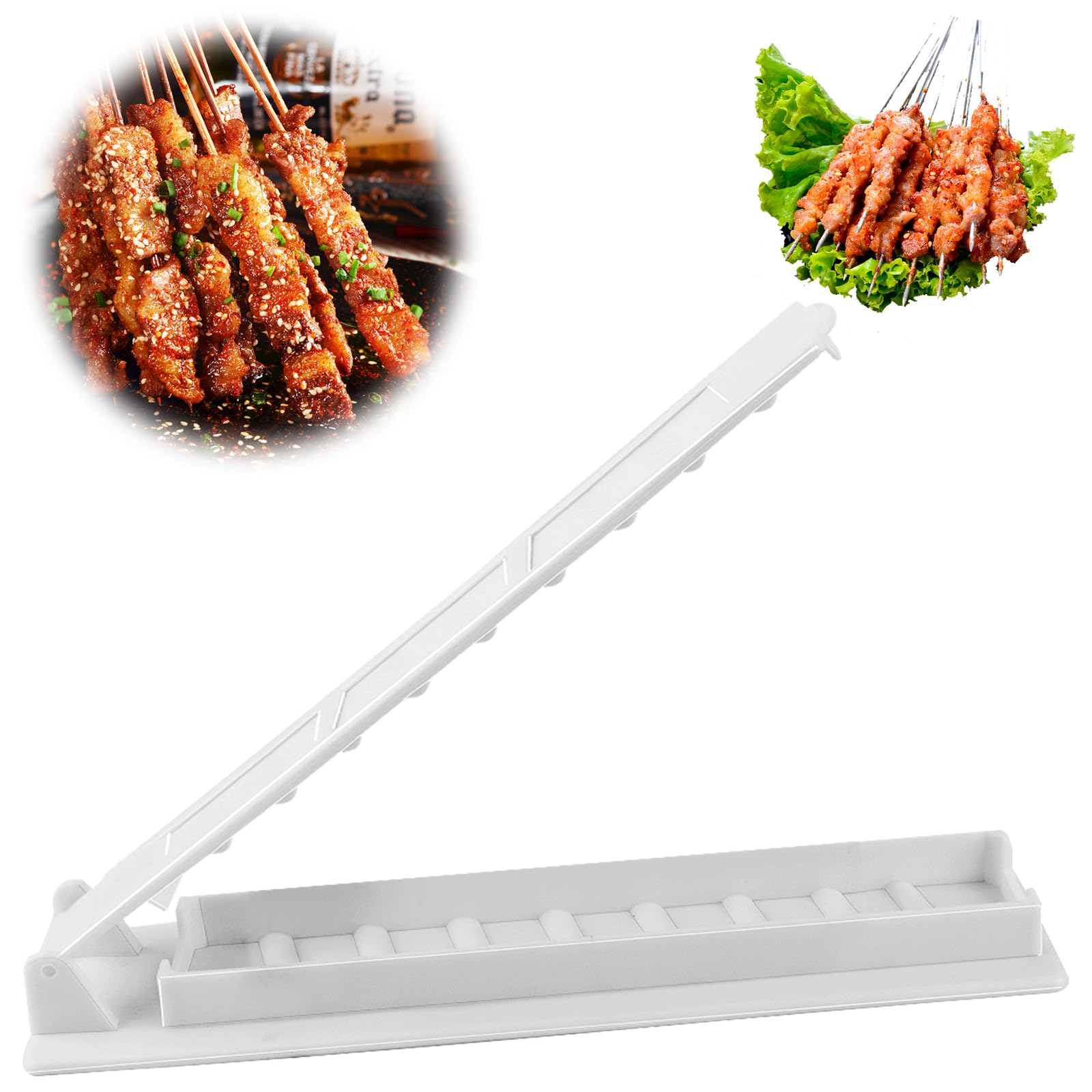 Kebab Maker Press Mould Manual Kebab Mould Portable Grill Kebab Maker Skewer Mould for Kitchen, Home, Outdoor Picnic, Camping