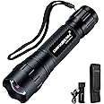 DARKBEAM ir Flashlight Infrared 850nm Light LED Rechargeable Mini for Night Vision, Handheld Tactical ir Illuminator, Focus Adjustable, Portable for Hunting, Observation, Search