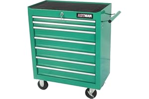 ARLTAMOX 7 Drawers Rolling Tool Chest Cart ,24.2*12.9*29.9"Tool Storage Cabinet With 4 Wheels.Portable Tool Cabinet Trolley With Locking System and Drawer Liners.Tool Storage Cart for Garage,Workshop