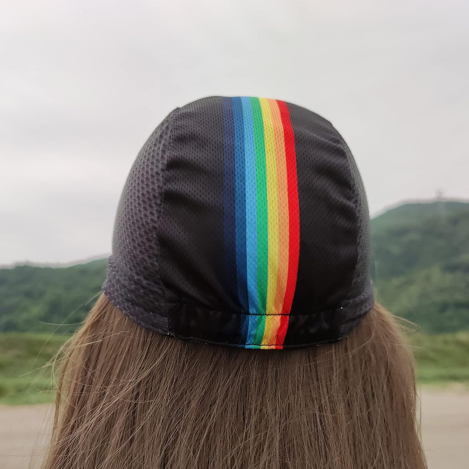 Hikenture Cycling Cap for Men and Women, Bike Hat with Visor Summer Sun Hat (Black) : Sports & Outdoors